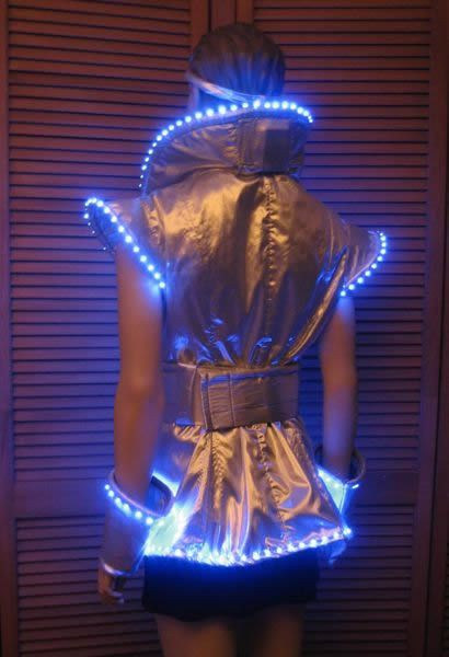 Led Costume DIY
 Lighted Space Dress Enlighted Illuminated Clothing