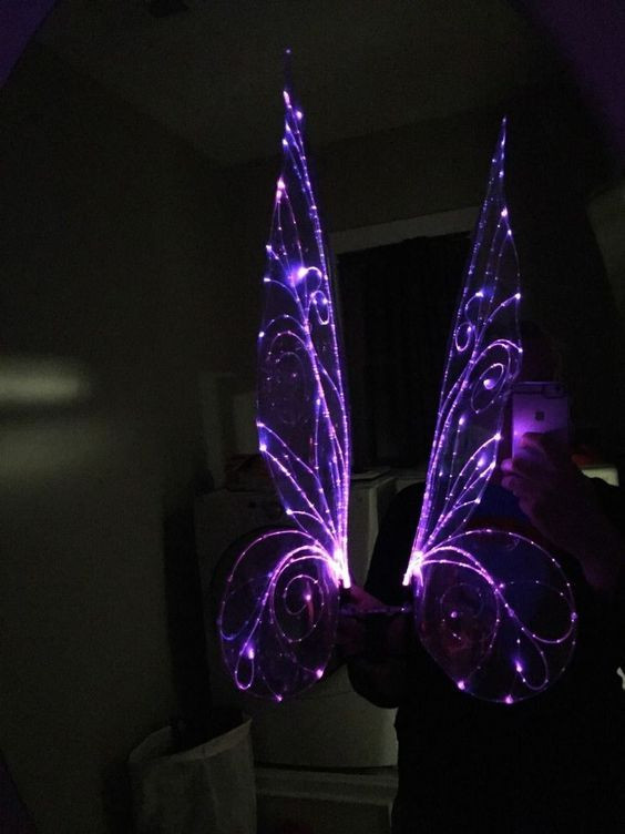 Led Costume DIY
 Lightwings Fiber Optic Fairy Wings Halloween