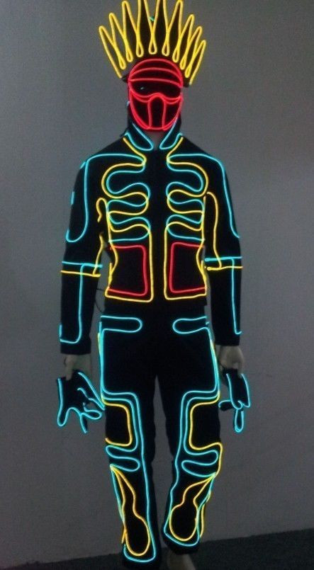 Led Costume DIY
 Details about Iluminate like Tron King LED Robot Costume