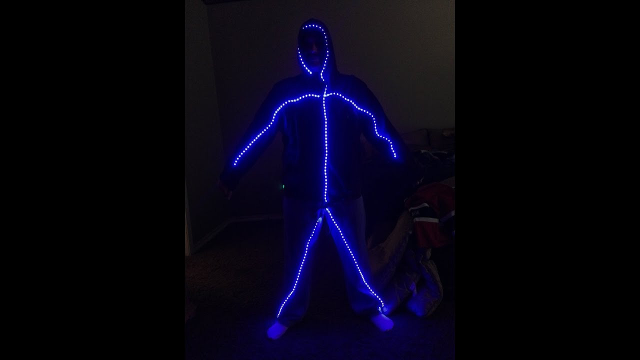 Led Costume DIY
 LED Stick Figure Halloween Costume Overview Tutorial
