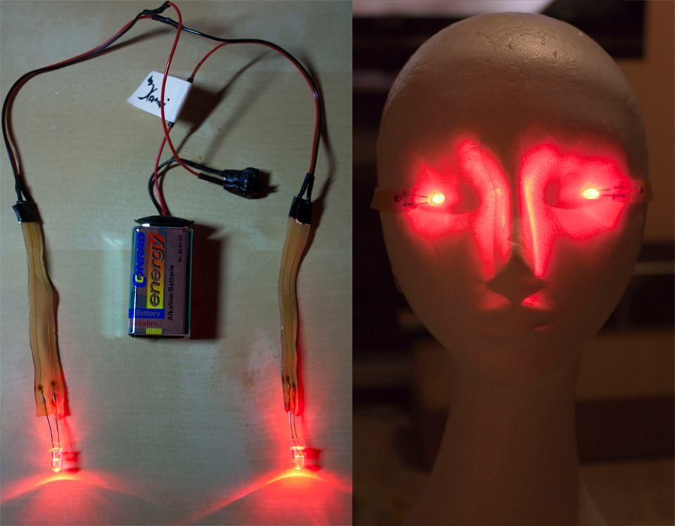 Led Costume DIY
 Make Your Eyes Glow with LEDs