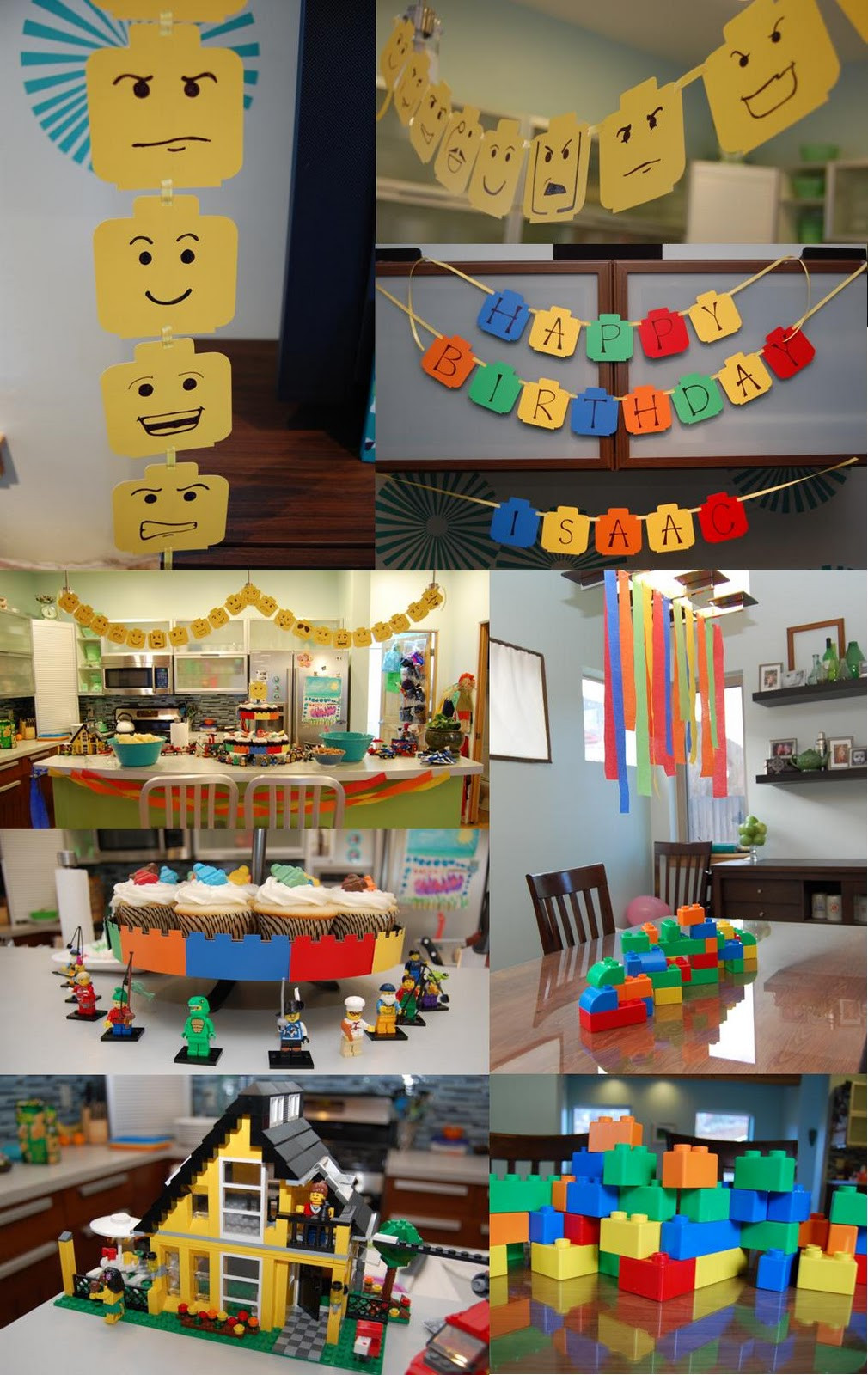 Lego Birthday Decorations
 "C" is for Crafty Lego Birthday Party
