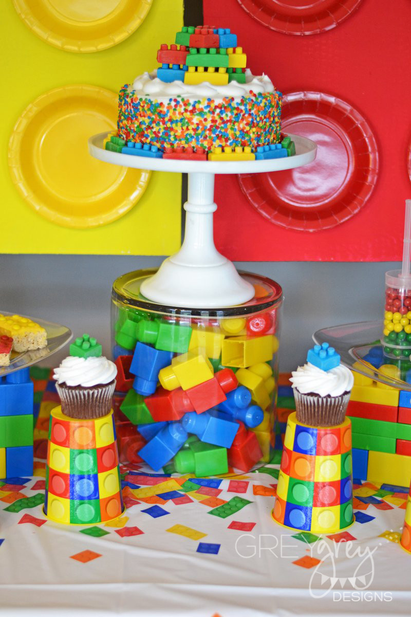 Lego Birthday Decorations
 GreyGrey Designs My Parties Lego Party