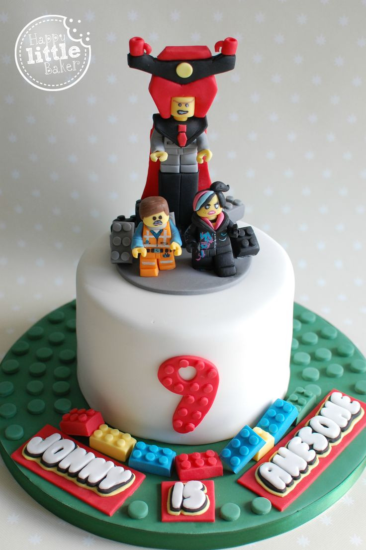 Lego Movie Birthday Cake
 Lego Movie themed birthday cake All decorations hand made