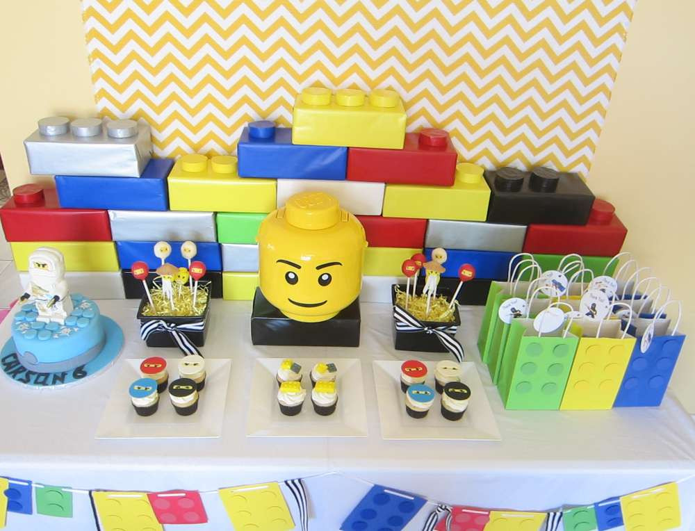 Lego Ninjago Birthday Party Supplies
 Lego Ninjago Birthday Party Ideas 1 of 19