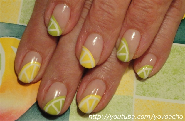 Lemon Nail Art
 Lemon & Lime Nail art gel nails Nail Art Gallery