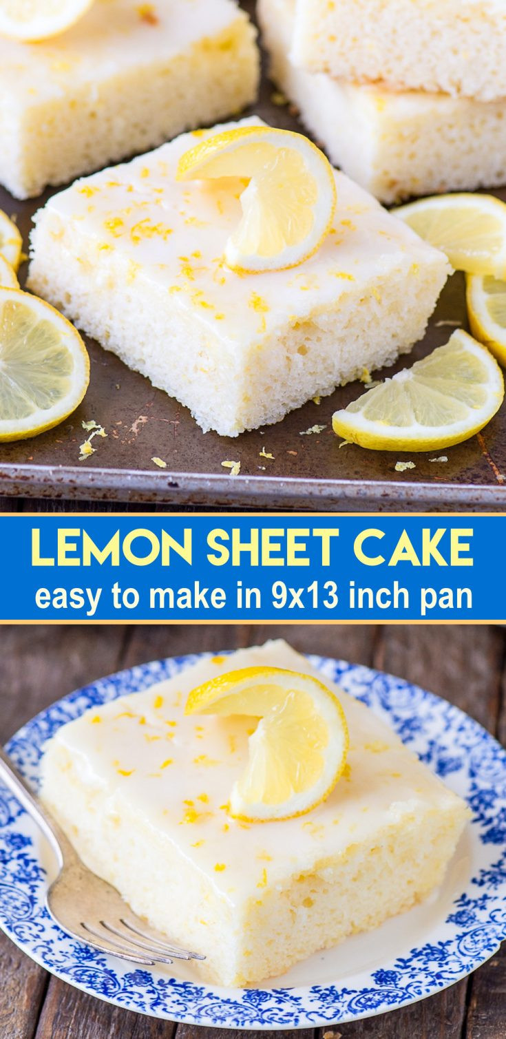 Lemon Sheet Cake
 Lemon Sheet Cake