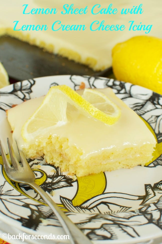 Lemon Sheet Cake
 Lemon Sheet Cake Back for Seconds
