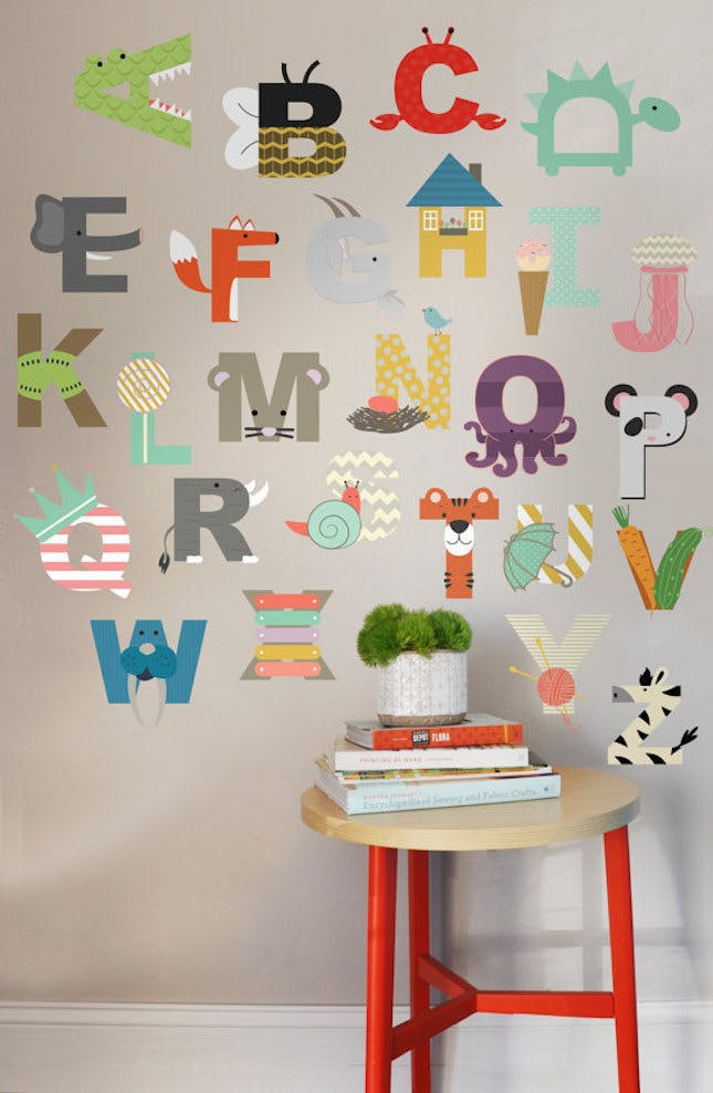 Letters For Kids Room
 14 Creative Decals Murals for Your Baby’s Nursery