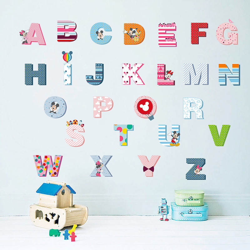 Letters For Kids Room
 26 English Letters Wall Stickers For Kids Nursery Room