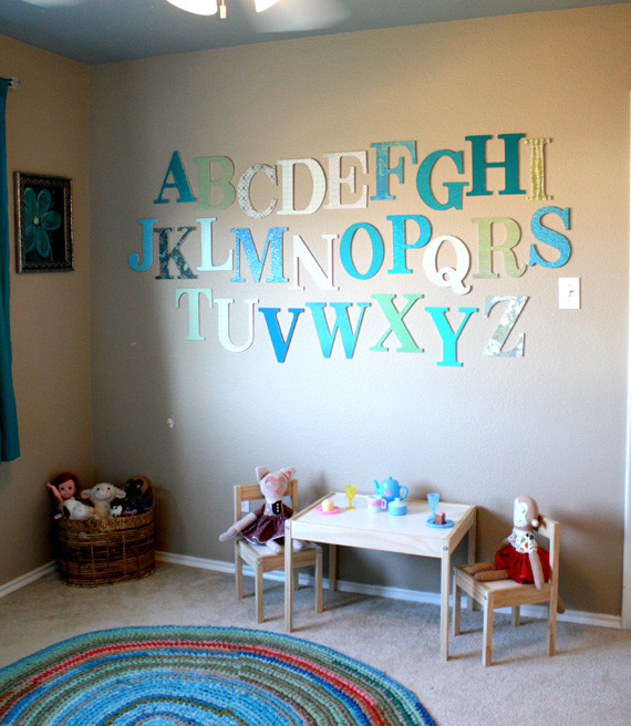 Letters For Kids Room
 Alphabet Themed Rooms for Kids Design Dazzle