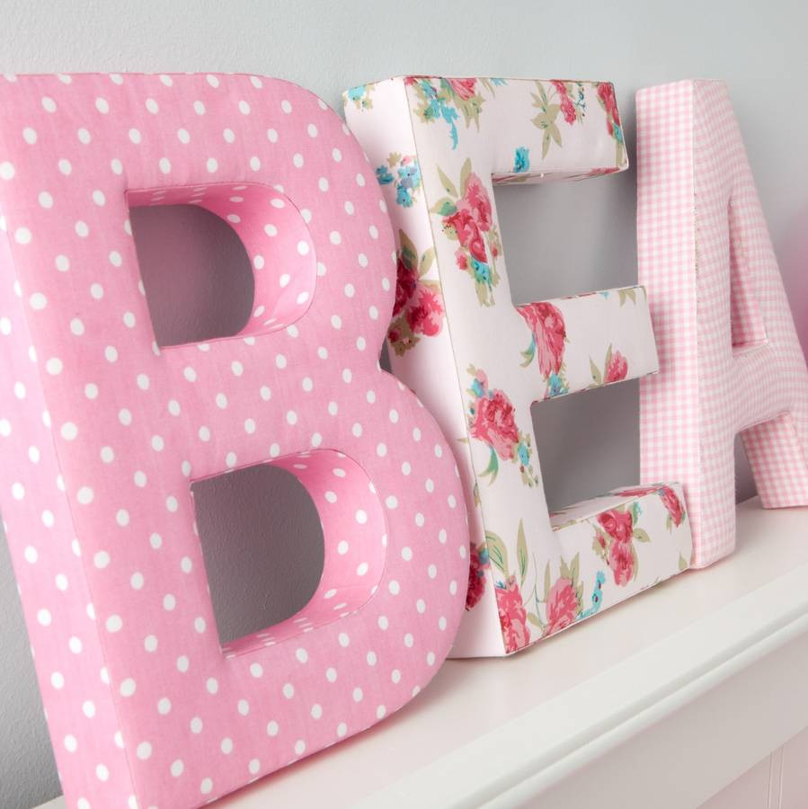 Letters For Kids Room
 fabric letters by babyface