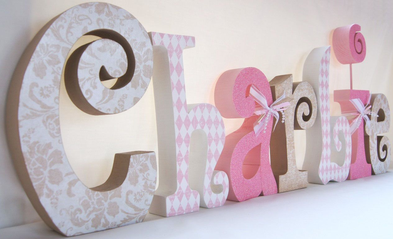 Letters For Kids Room
 Baby Room Decor Decorative Name Letters