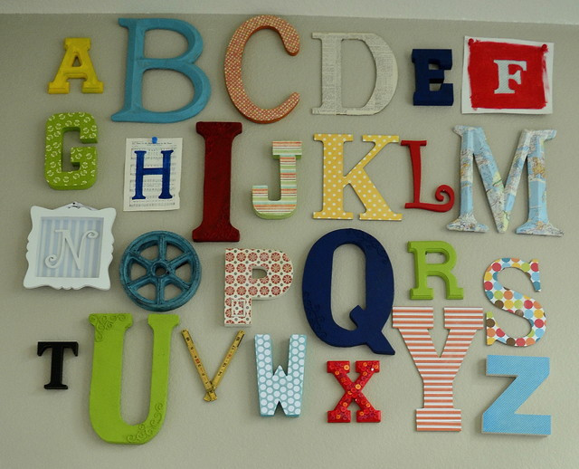 Letters For Kids Room
 Alphabet Wall Art Eclectic Kids Austin