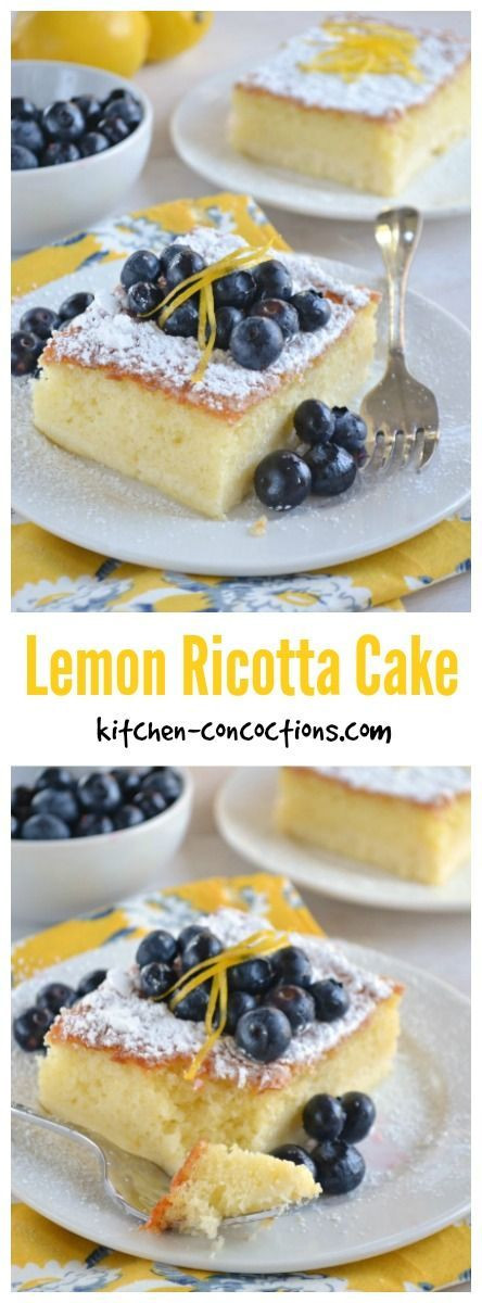 Light Dessert Ideas For Dinner Party
 Lemon Ricotta Cake with Blueberries Looking for a light