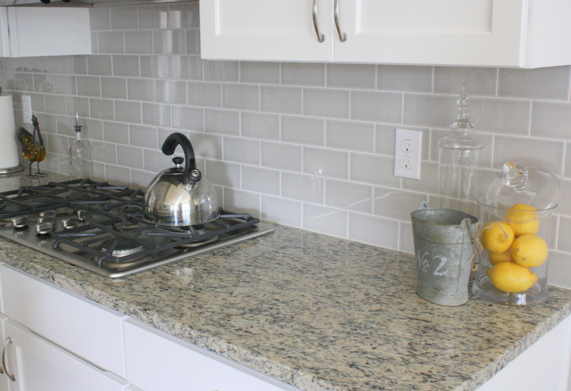 Light Gray Subway Tile Kitchen
 Grey Backsplash Best Home Decoration World Class