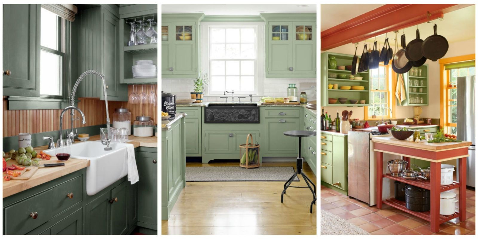 Light Paint Colors For Kitchen
 10 Green Kitchen Ideas Best Green Paint Colors for Kitchens