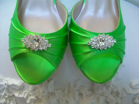 Lime Green Wedding Shoes
 Lime Green Wedding Shoes Over 200 Colors Dyeable Shoes