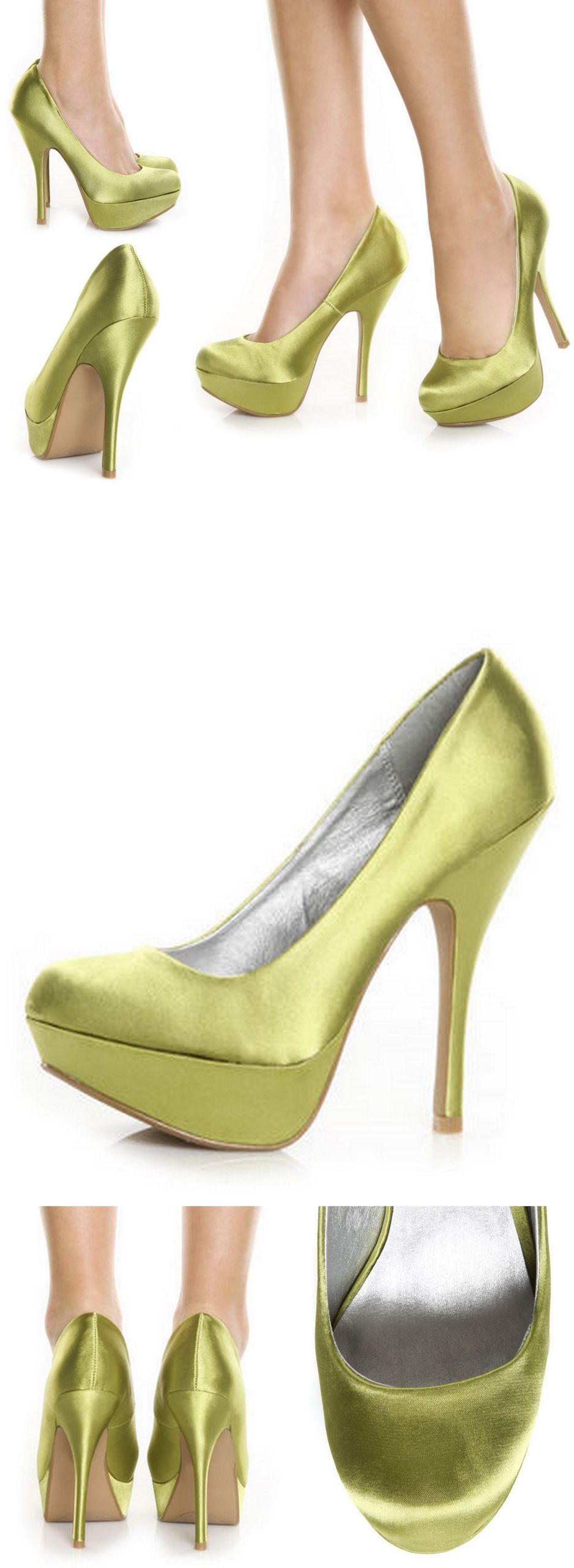 Lime Green Wedding Shoes
 Wedding Shoe Inspiration Lime Green Satin Pump by Lulu s