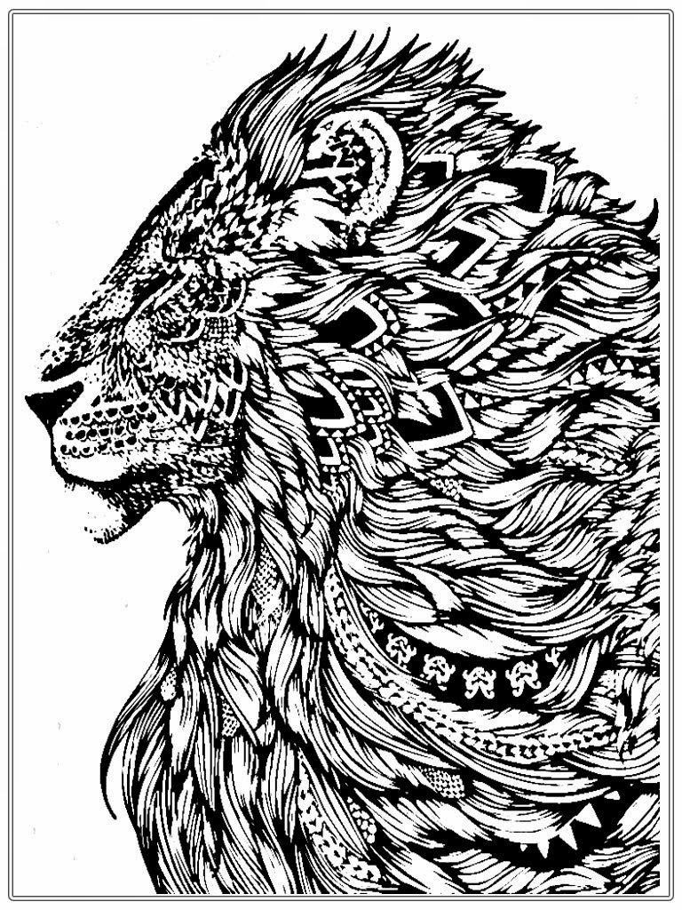 Lion Coloring Pages For Adults
 Free Lion Coloring Pages For Adult