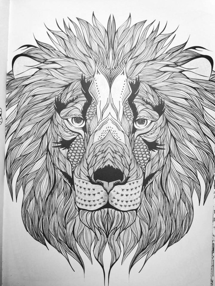 Lion Coloring Pages For Adults
 lion coloring page for adults Google Search