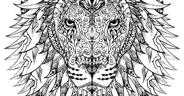 Lion Coloring Pages For Adults
 Free Coloring pages printables