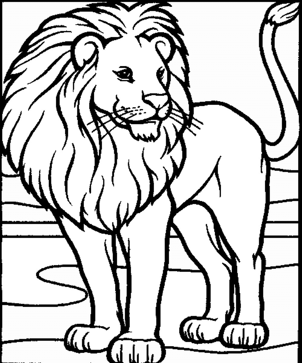 Lion Coloring Pages For Toddlers
 Lion Coloring Pages