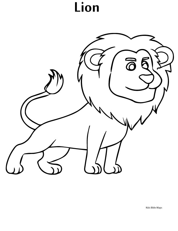 Lion Coloring Pages For Toddlers
 Lion Printable Bible Coloring Pages Kids Bible Maps