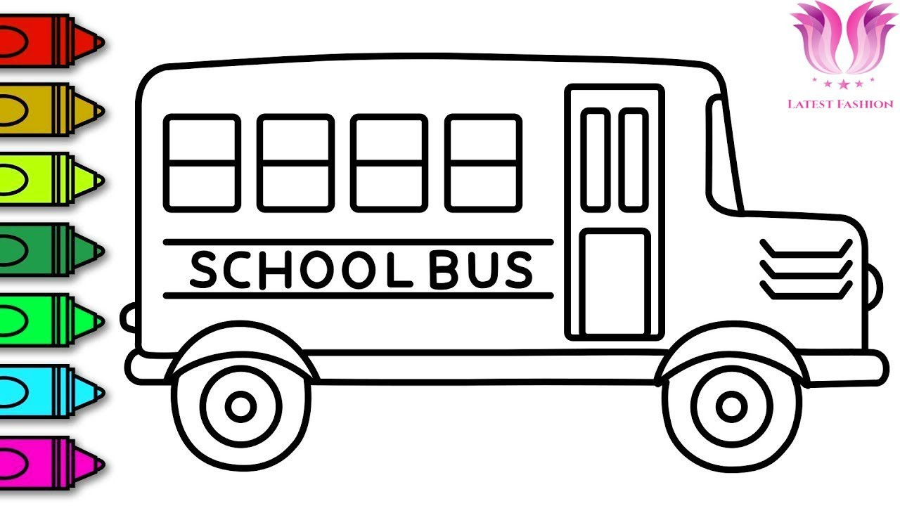 Little Baby Bum Coloring Pages
 School Bus Coloring Page for Kids