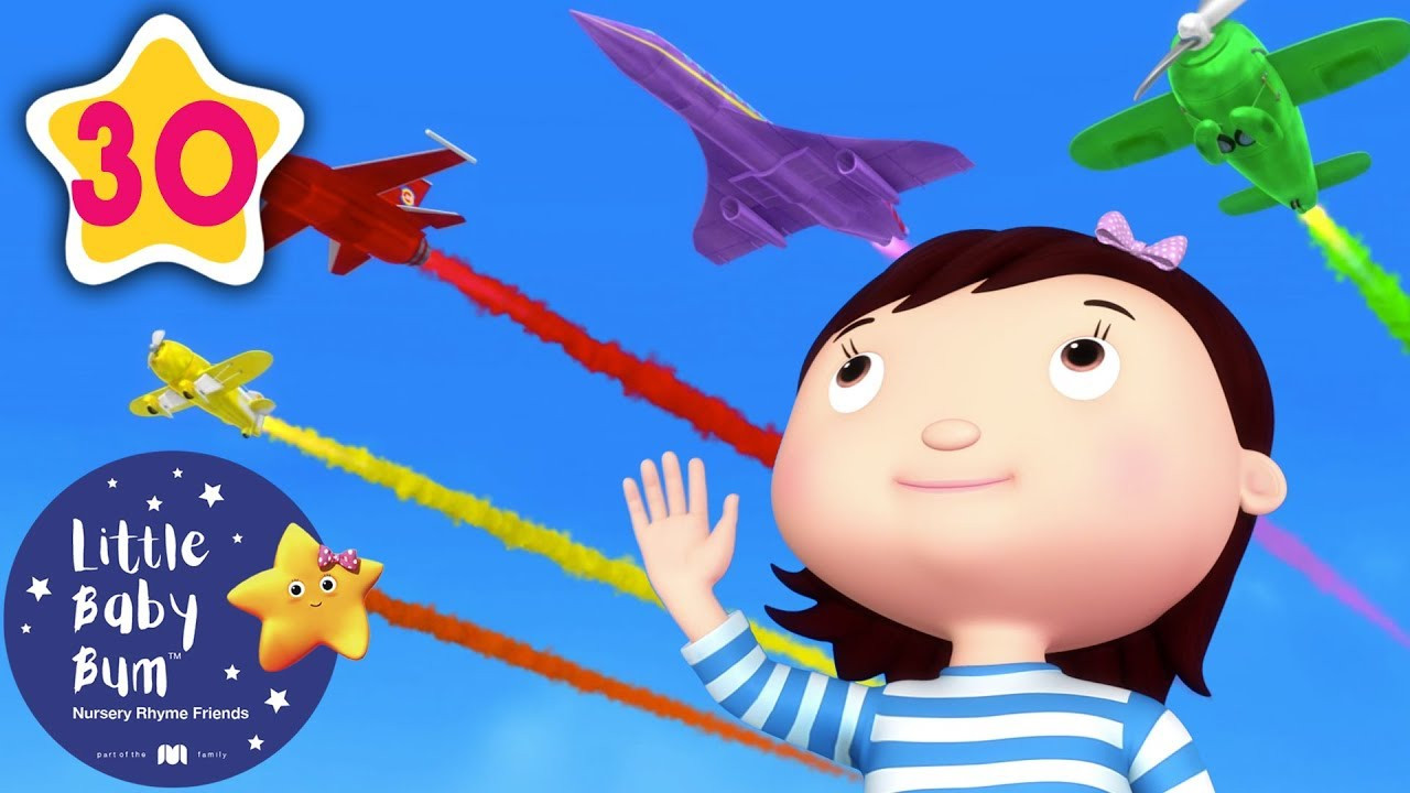 Little Baby Bum Coloring Pages
 Color Planes Vehicle Songs for Kids