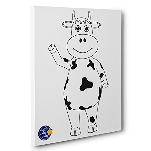 Little Baby Bum Coloring Pages
 Little Baby Bum Cow Kids Room Coloring Canvas Decor