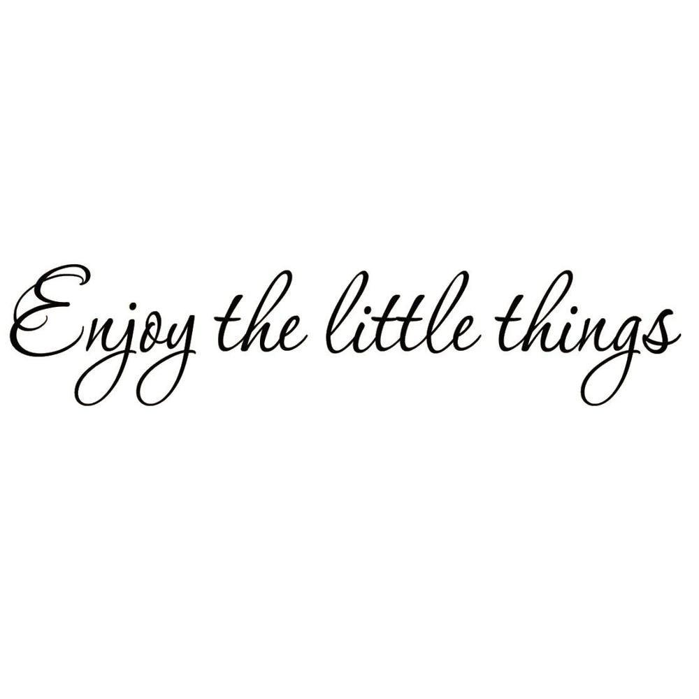 Little Family Quotes
 English Famous Quote Enjoy The Little Things Vinyl Wall