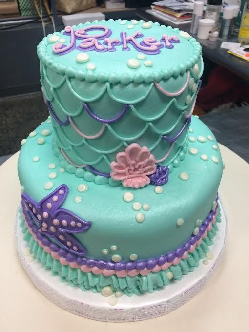 Little Girl Birthday Cakes
 Mermaid Birthday Cake Adrienne & Co Bakery