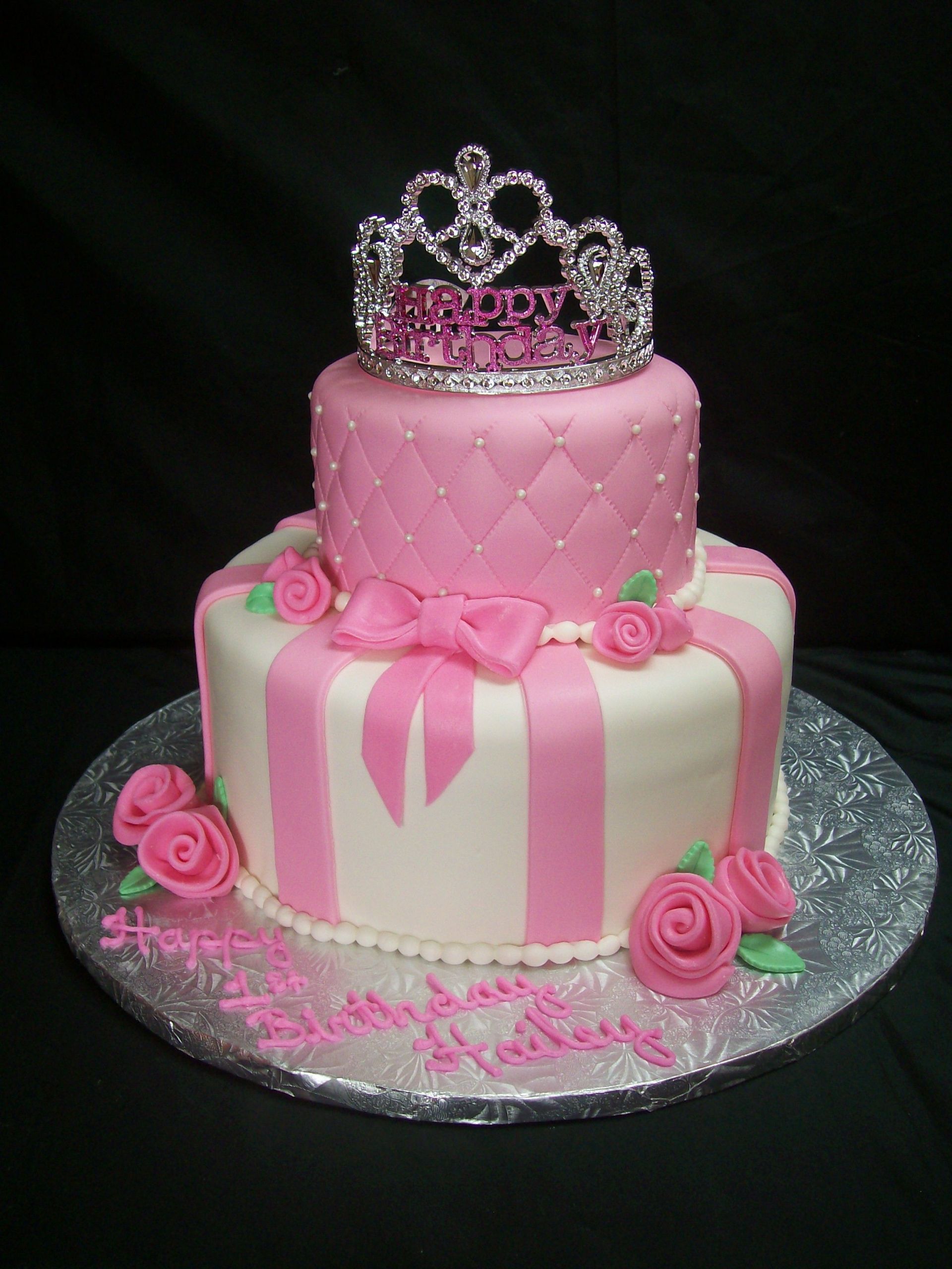 Little Girl Birthday Cakes
 Pink Princess Themed Birthday Cake Ideas for little girl