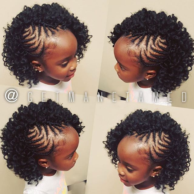 Little Girl Crochet Hairstyles
 Crochet Hair is fed into the braids for no tension