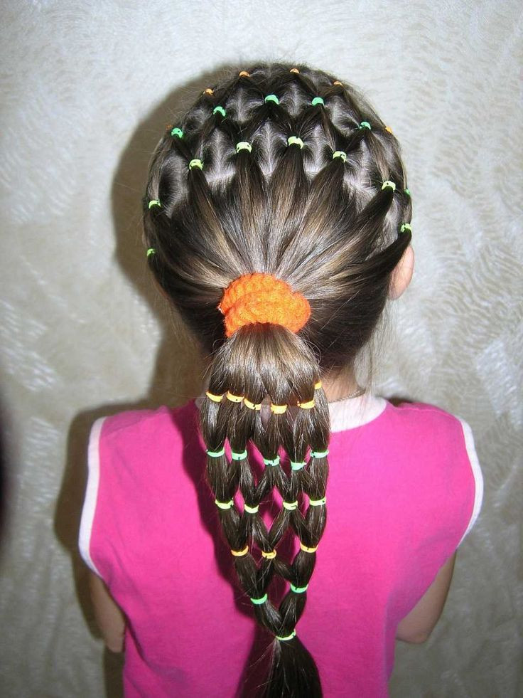 Little Girl Hairstyles With Rubber Bands
 91 best Trenza con Cola de Caballo FIESTA images on