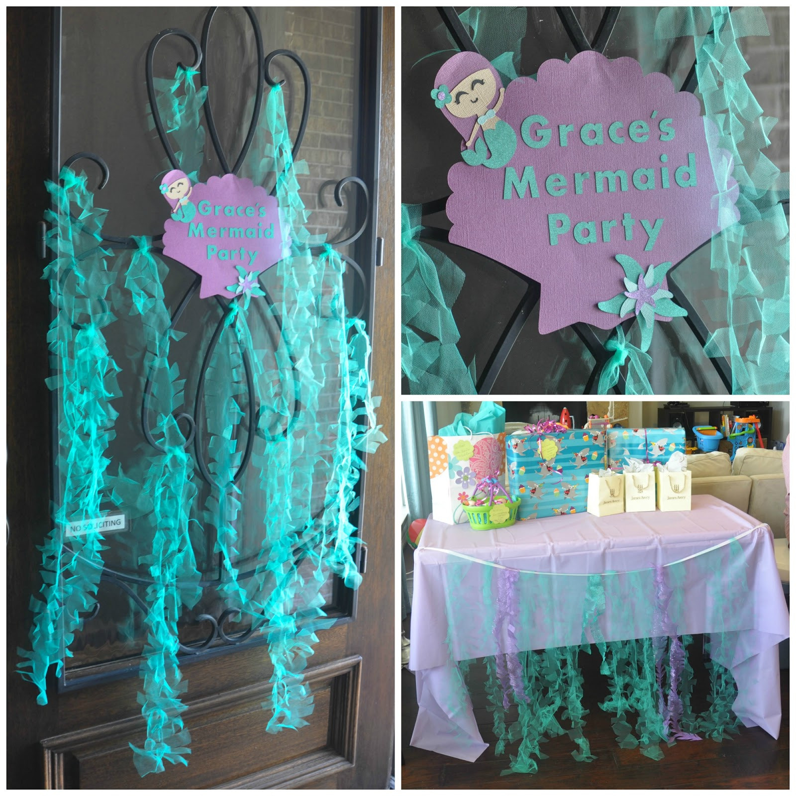 Little Mermaid Birthday Party Decoration Ideas
 these little loves The Littlest Mermaid