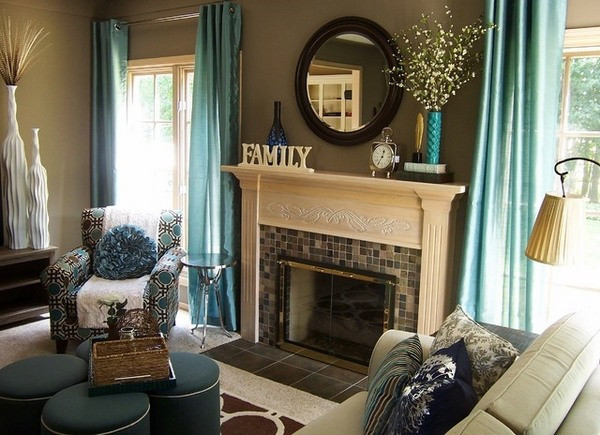 Living Room Accent Colors
 Teal living room design ideas – trendy interiors in a bold