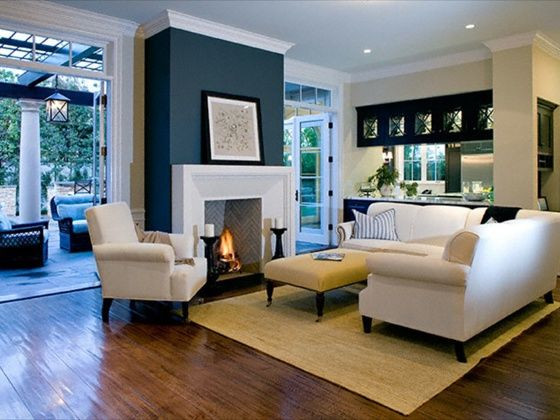 Living Room Accent Colors
 20 Living Room with Fireplace That will Warm You All