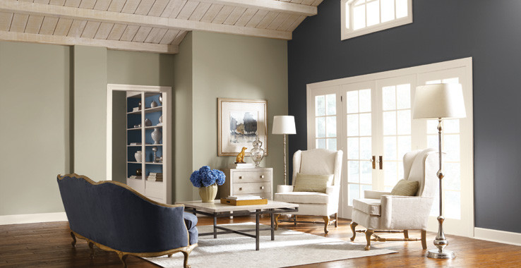 Living Room Accent Colors
 Purely Refined Sherwin Williams