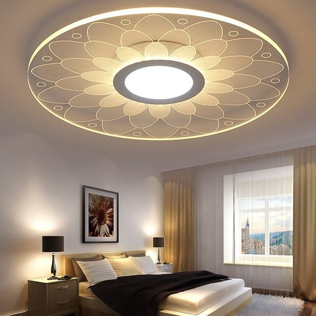 Living Room Ceiling Lamps
 Modern ceiling LED Flower Ceiling Lights Beautiful Living