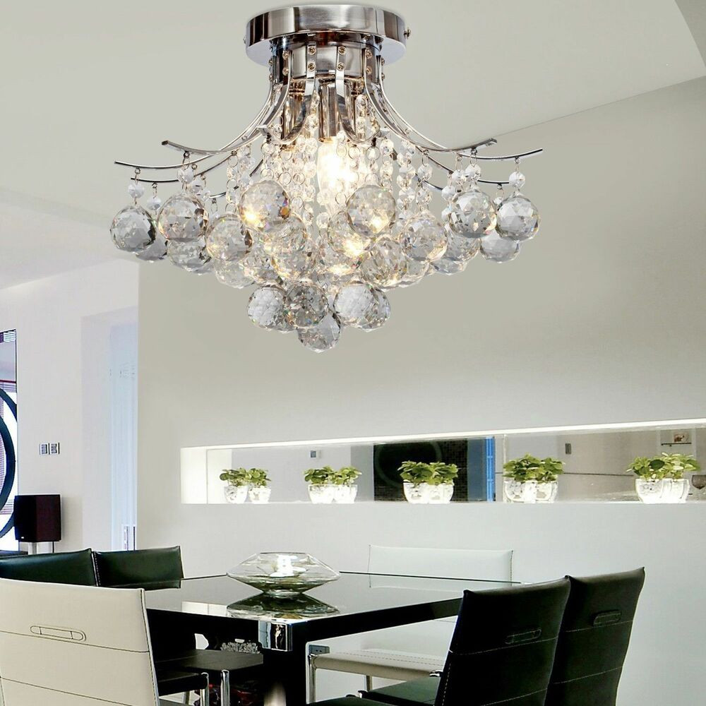 Living Room Ceiling Light Fixtures
 Modern BestCrystal Chandelier Ceiling Light Pendant Lamp