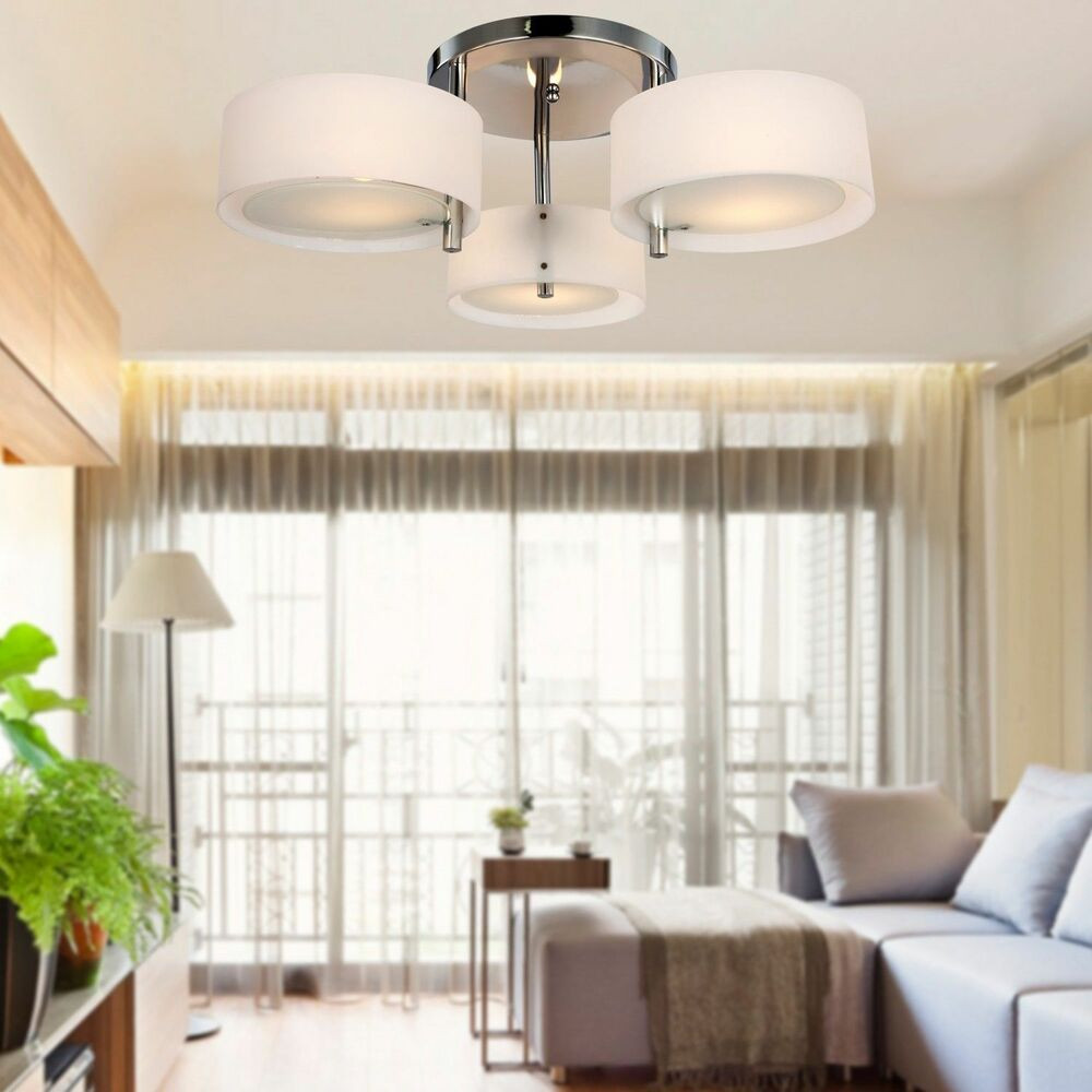 Living Room Ceiling Light Fixtures
 Modern Fit Hallway Bedroom Living Room Silver Crystal