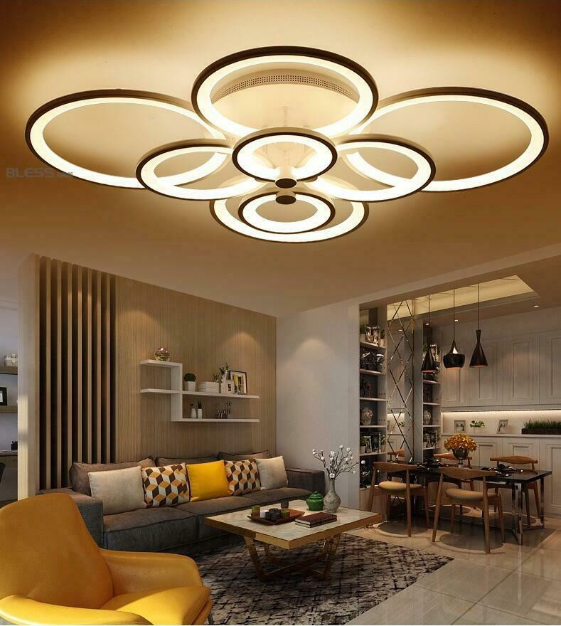 Living Room Ceiling Light Fixtures
 Remote control living room bedroom modern ceiling lights