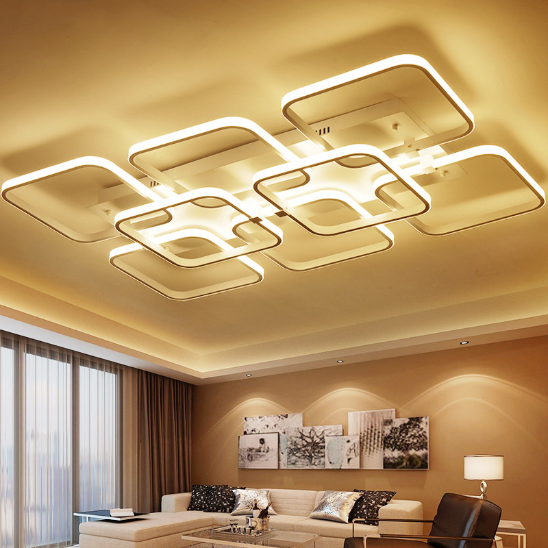 Living Room Ceiling Light Fixtures
 Aliexpress Buy Square surface mounted modern led