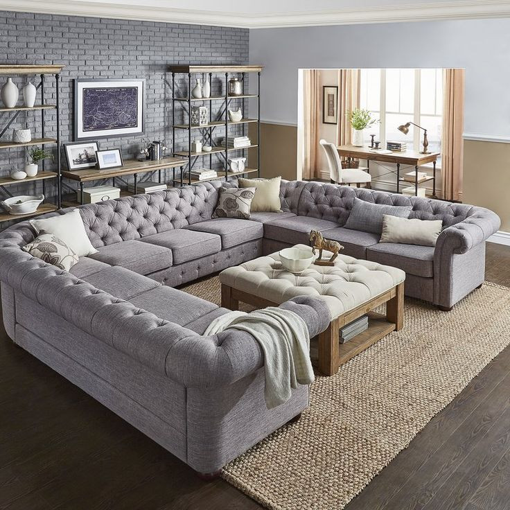 Living Room Decor With Sectional
 Gowans Symmetrical Sectional
