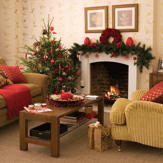 Living Room Decorations For Christmas
 60 Elegant Christmas Country Living Room Decor Ideas