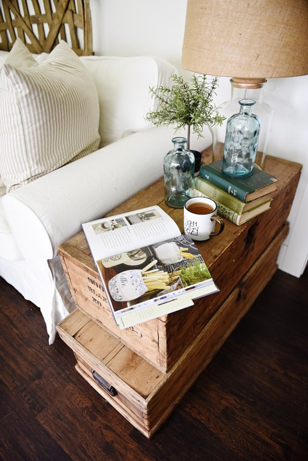 Living Room End Table Ideas
 31 DIY End Tables