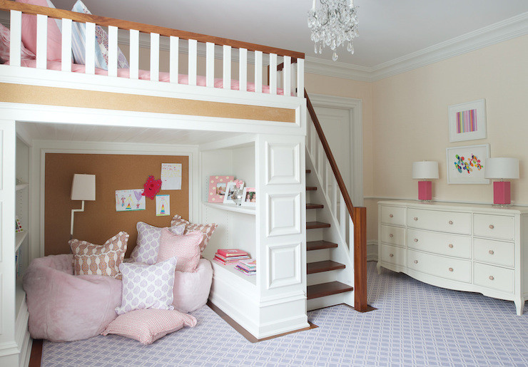 Loft Bedroom Ideas For Kids
 Kids Loft Bed Transitional girl s room Nightingale