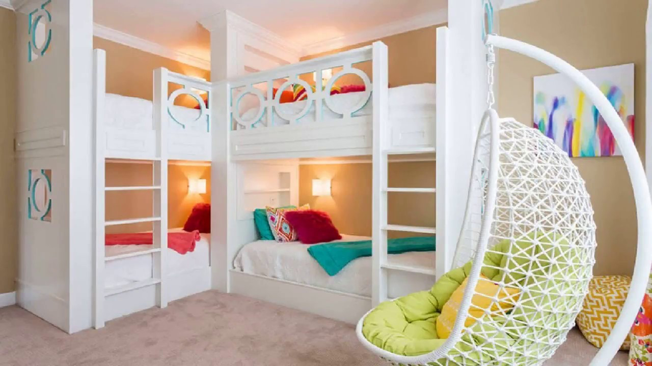 Loft Bedroom Ideas For Kids
 40 Bunk Bed Ideas DIY For Kids Fort With Slide Desk For